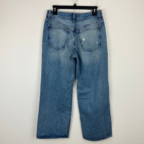 Madewell The Petite Low Slung Baggy Jean Robertson Wash Rigid Blue US 26P NWT - Picture 10 of 15